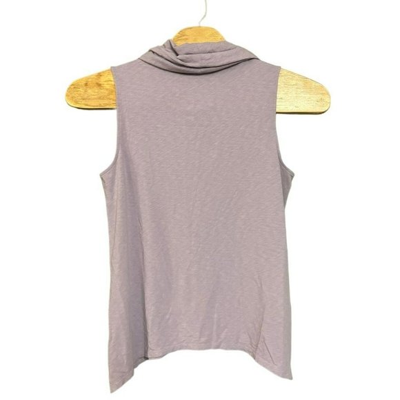 Soft Surroundings Lavender Purple Mock Neck Tank Shirt Womens L - Picture 2 of 5